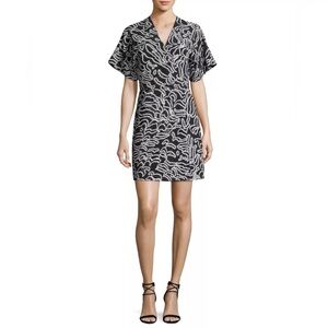 Diane Von Furstenberg mini flare dress.